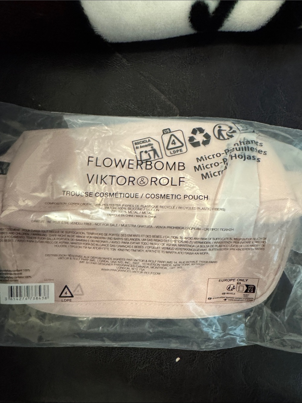 Viktor & Rolf Flowerbomb Cosmetic Pouch - Light Pink